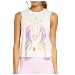 Spiritual Gangster Hamsa Moon Phases Tank Size XS